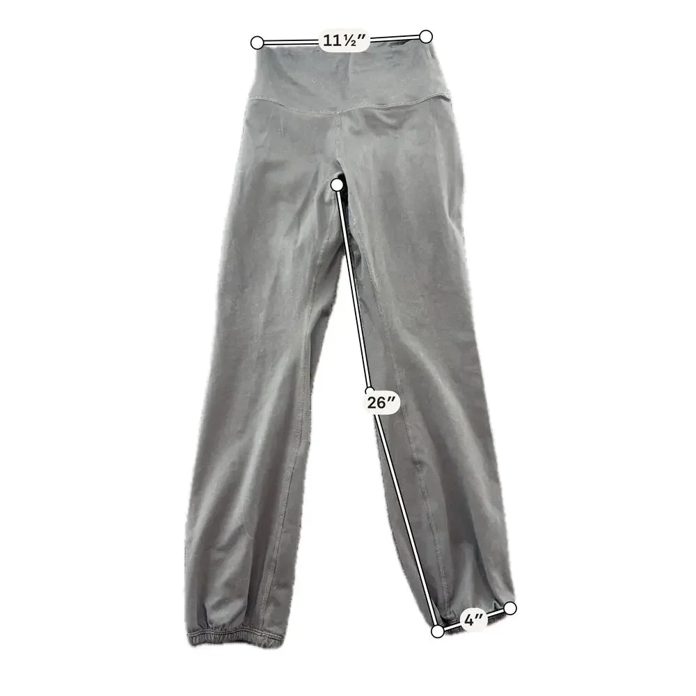 OFFLINE By Aerie Jogger Pants Womens Medium Gray High Rise Cinch Ankle Lounge
